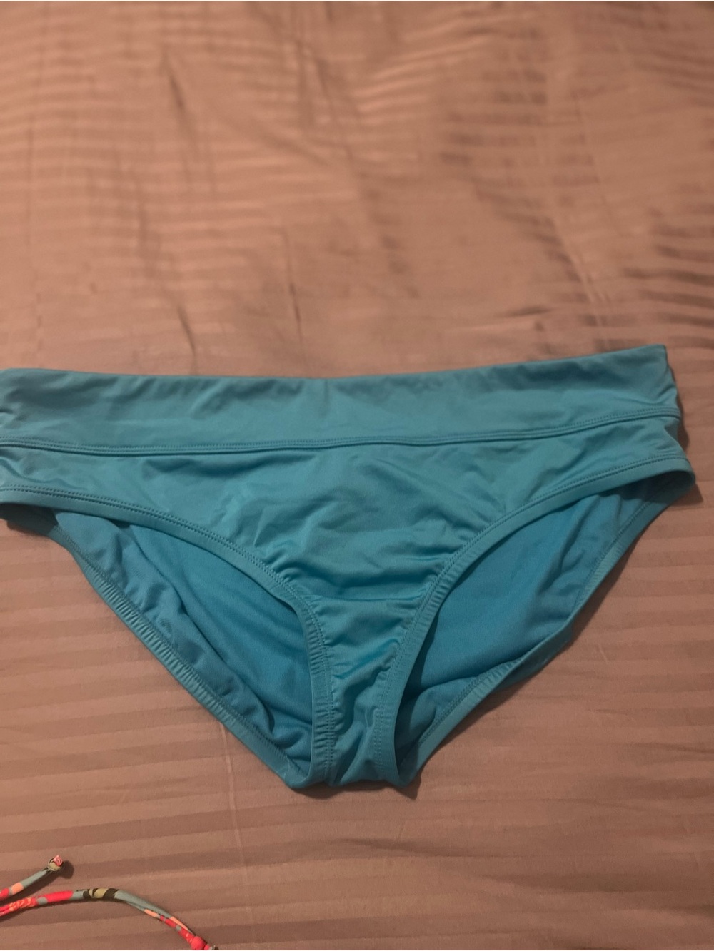 Nike Women's Aqua Blue Bikini Bottom-worn once